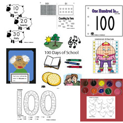 100 days of school activities and printables