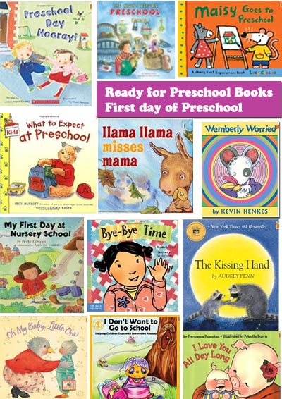 Ready for Preschool - First day of preschool books