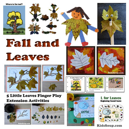 Fall and Leaves crafts, activities, and games