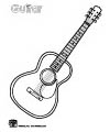 guitar coloring page