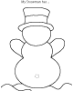 snowman worksheet