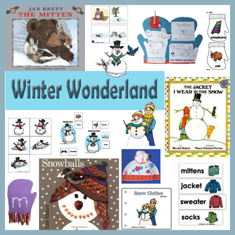 Winter Wonderland preschool and kindergarten winter preschool and kindergarten crafts and activities