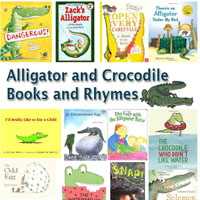 Preschool Kindergarten Crocodile and Alligators Books and Rhymes