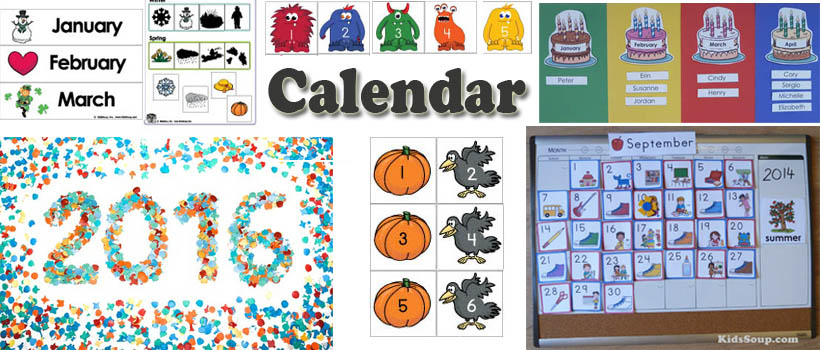 preschool and kindergarten calendar activities and crafts