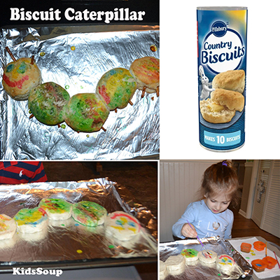 The Very Hungry Caterpillar Biscuit Caterpillar Snack for children in preschool 