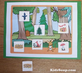 The Gruffalo preschool and kindergarten literacy activity