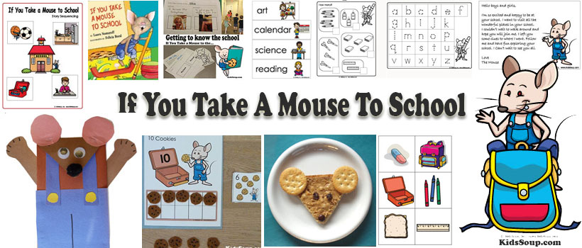 If mouse to school preschool and kindergarten activities and crafts