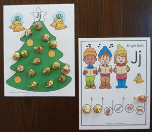 Letter J Jingle Bells Craft: Sensory Painting Activity