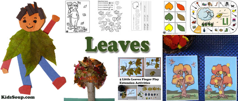 Fall, Leaves Activities, Lessons, Crafts for preschool and kindergarten