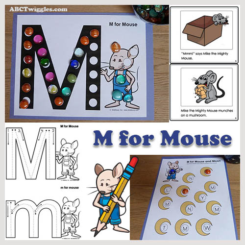 M for mouse preschool letter m activities and printable