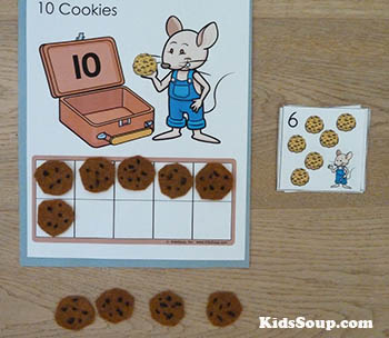 Mouse cookies math preschool and kindergarten activities and number sense 