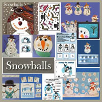 Snowballs literacy activities and lesson for preschool and kindergarten