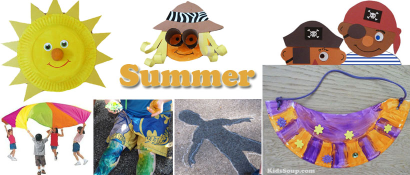 Summer preschool and kindergarten activities, games, and crafts