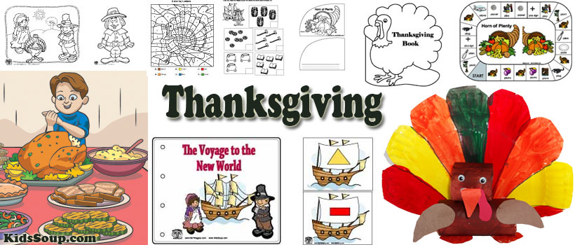Thanksgiving crafts and activities for preschool and kindergarten