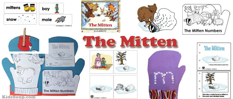 Preschool, Kindergarten, The Mitten activities and crafts