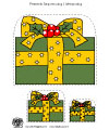 preschool and kindergarten gift box sequencing activity