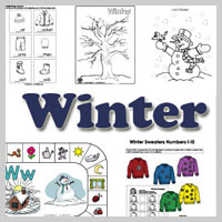 Preschool and Kindergarten Winter Activities and Crafts