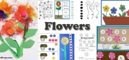 Flowers activities, crafts, lesson plans for preschool and kindergarten
