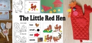 The Little Red Hen activities, games, crafts, printables for preschool and kindergarten